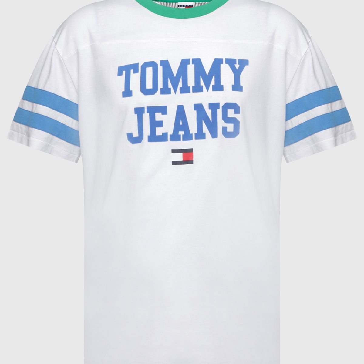 TOMMY HILFIGER - Polera Pop Rugby Blanco Tommy Jeans.