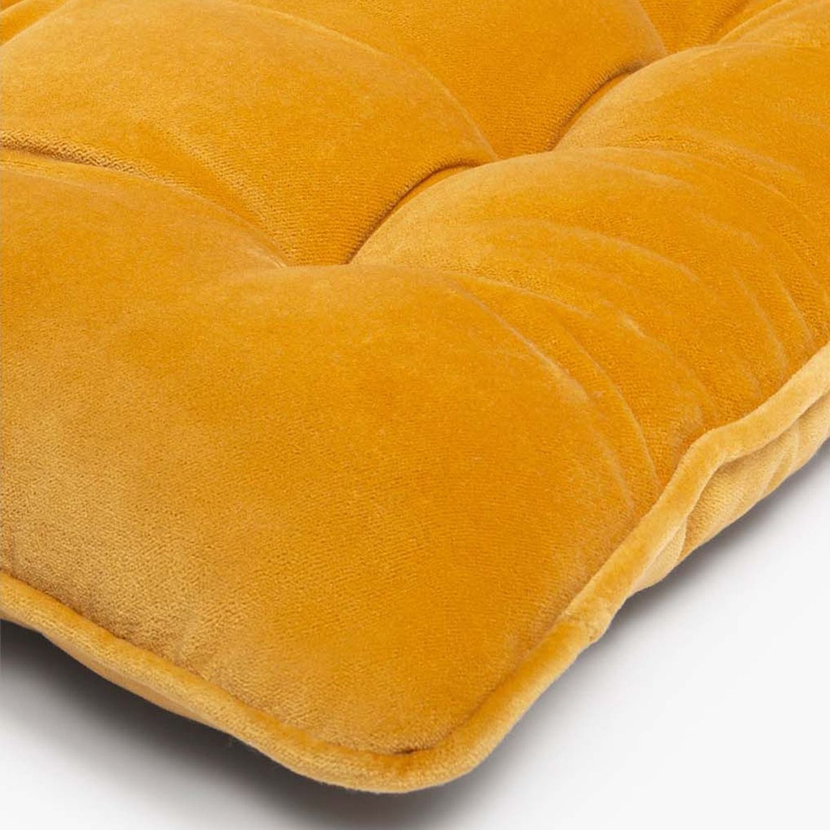 CALMA HOUSE - Cojin banqueta Velur Mostaza Calma House