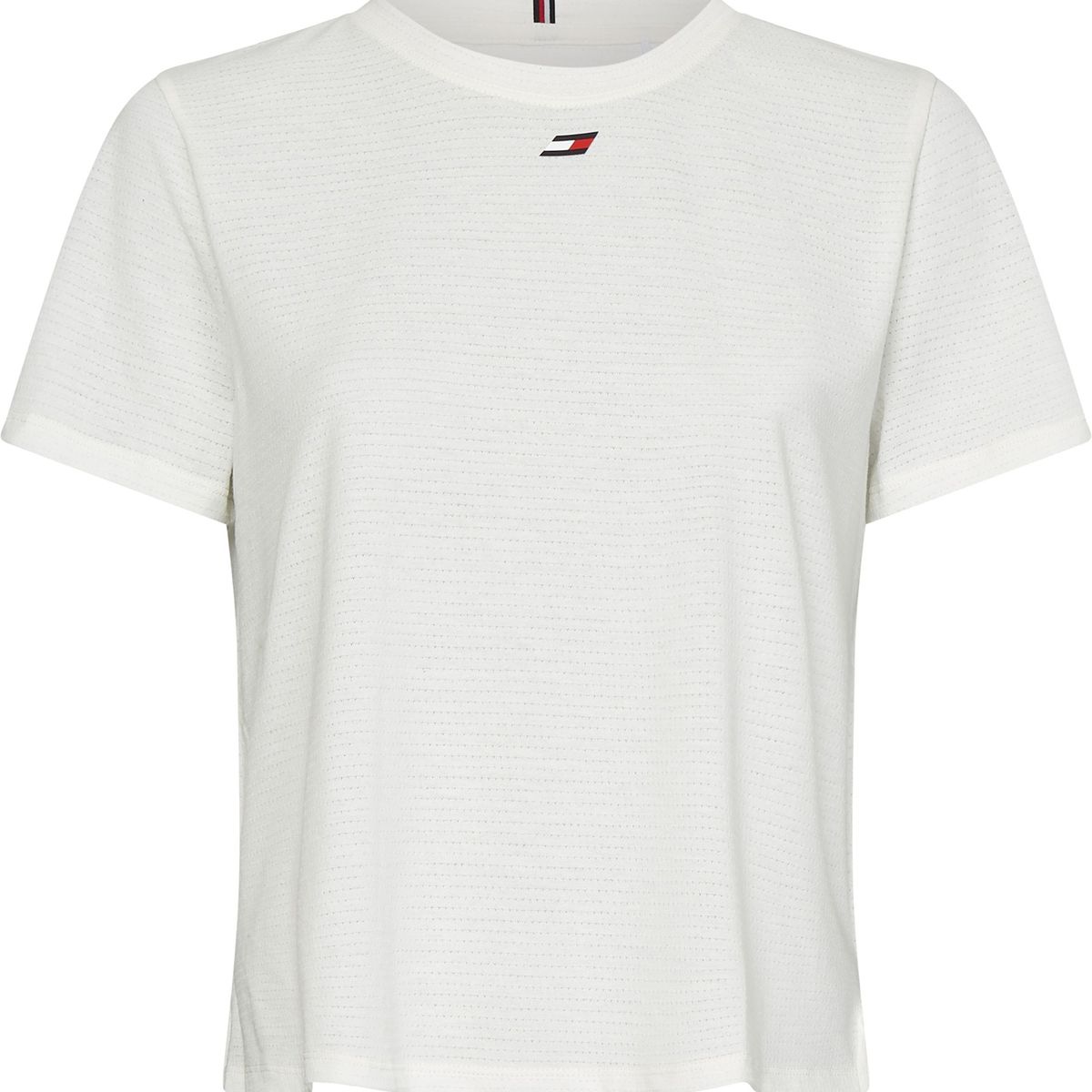 TOMMY HILFIGER - Polera Sports Essential Con Logo Blanco Tommy Hilfiger