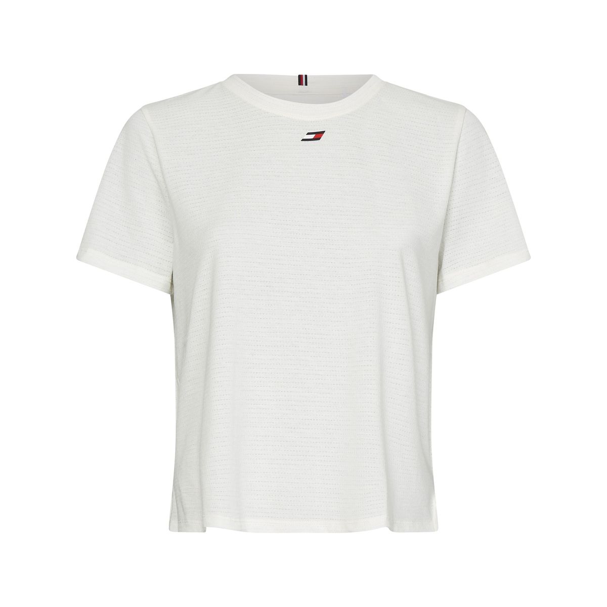 TOMMY HILFIGER - Polera Sports Essential Con Logo Blanco Tommy Hilfiger