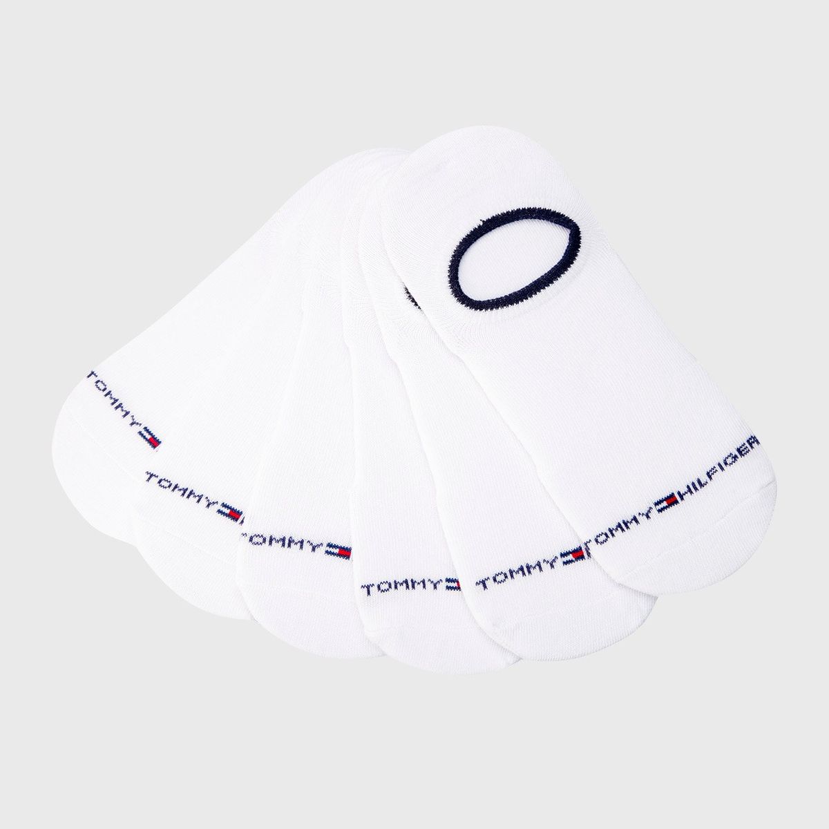 TOMMY HILFIGER - Pack De 6 Pares De Calcetines Sneaker Liner Blanco Tommy Hilfiger