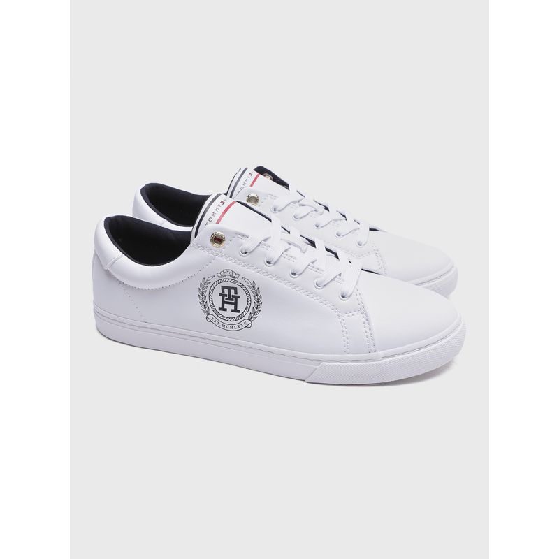 TOMMY HILFIGER - Zapatillas Con Logo Circular Blanco Tommy Hilfiger