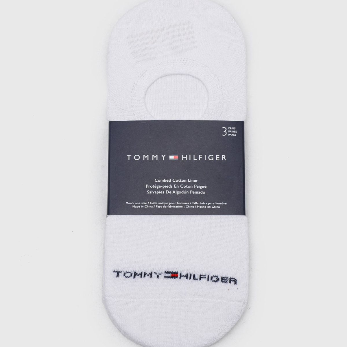 TOMMY HILFIGER - Pack De 3 Pares De Calcetines Sneaker Liner Gris Tommy Hilfiger