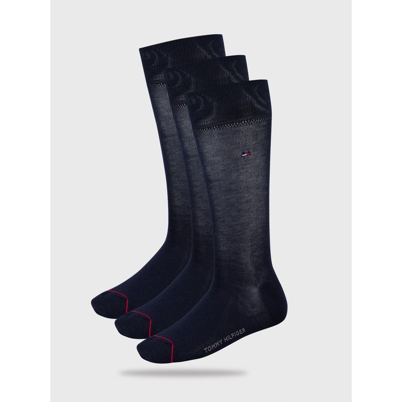 TOMMY HILFIGER - Pack De 3 Pares De Calcetines Clásicos Celeste Tommy Hilfiger