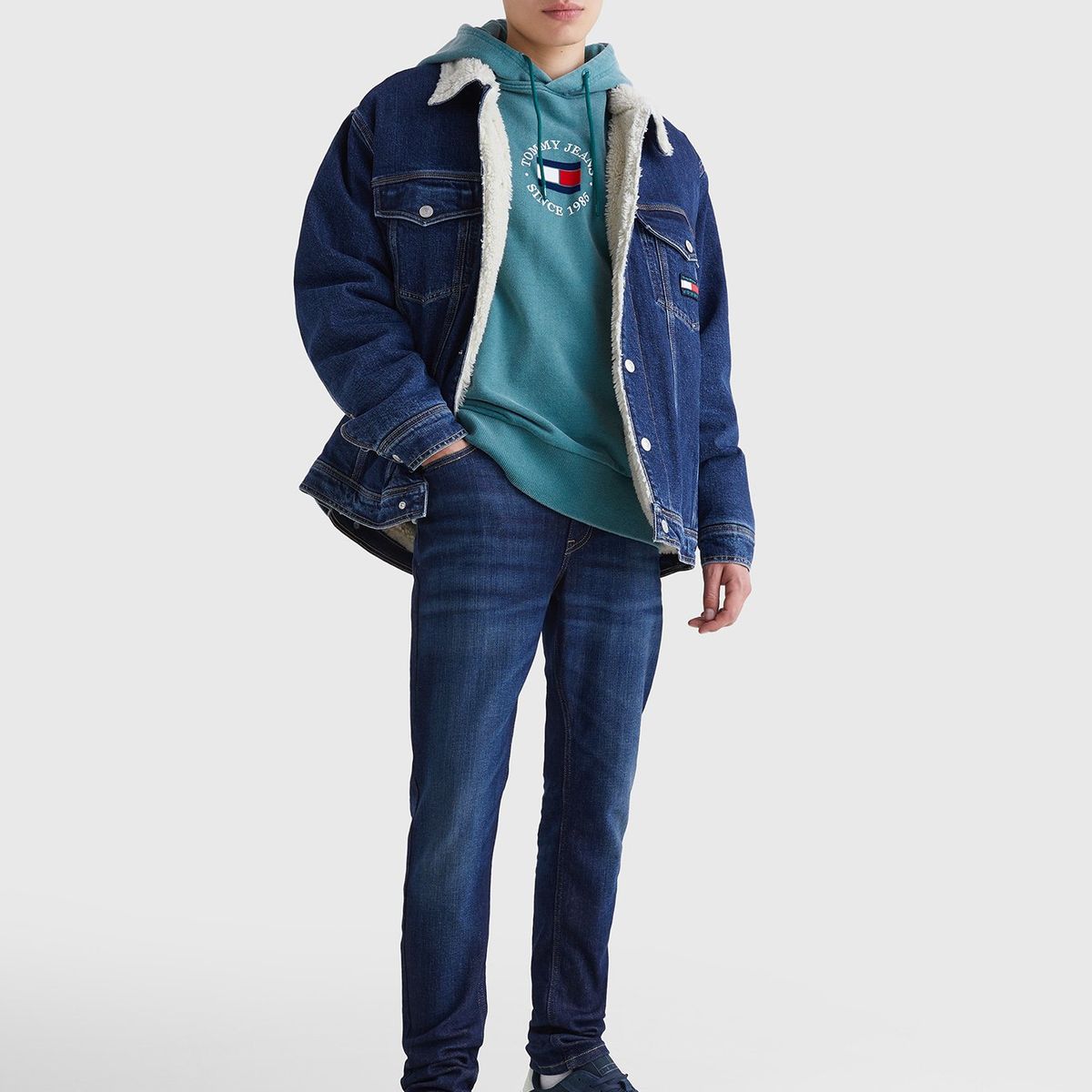 TOMMY HILFIGER - Zapatillas Retro Running Azul Tommy Hilfiger