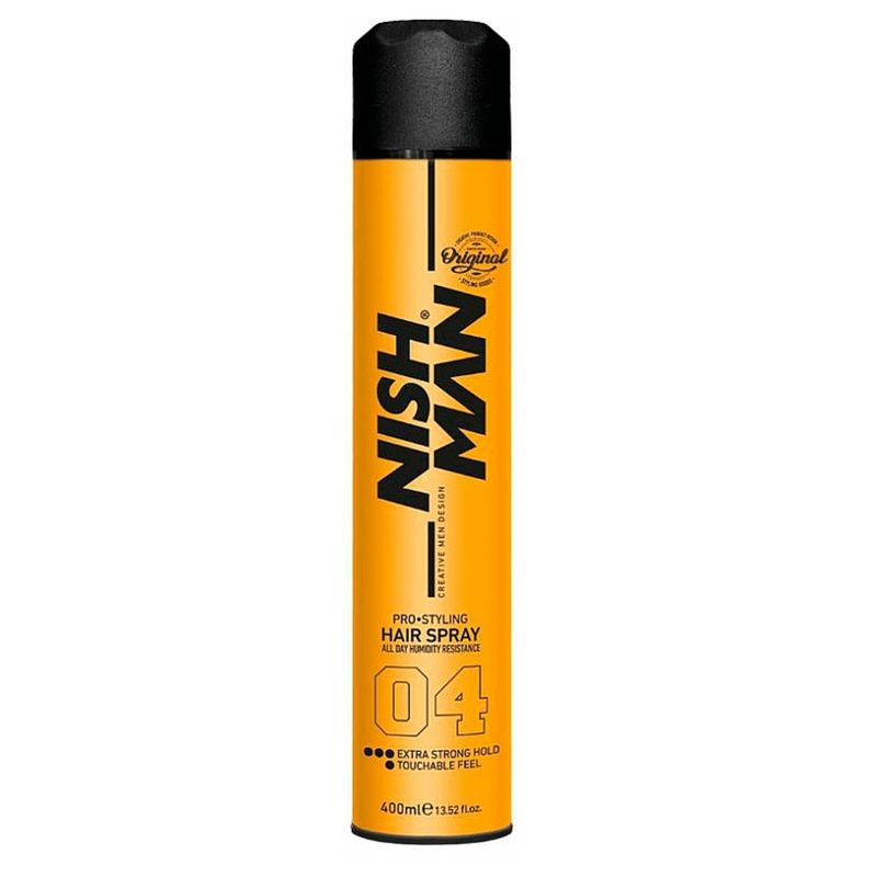 GENERICO - Laca NishMan Pro Styling Hair Spray 04 Extra Duro 400 ML