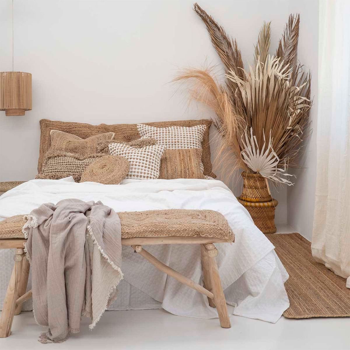 CALMA HOUSE - Cubrecama Panal 180x260 Blanco (cama 1 o 1 1/2 plazas) Calma House