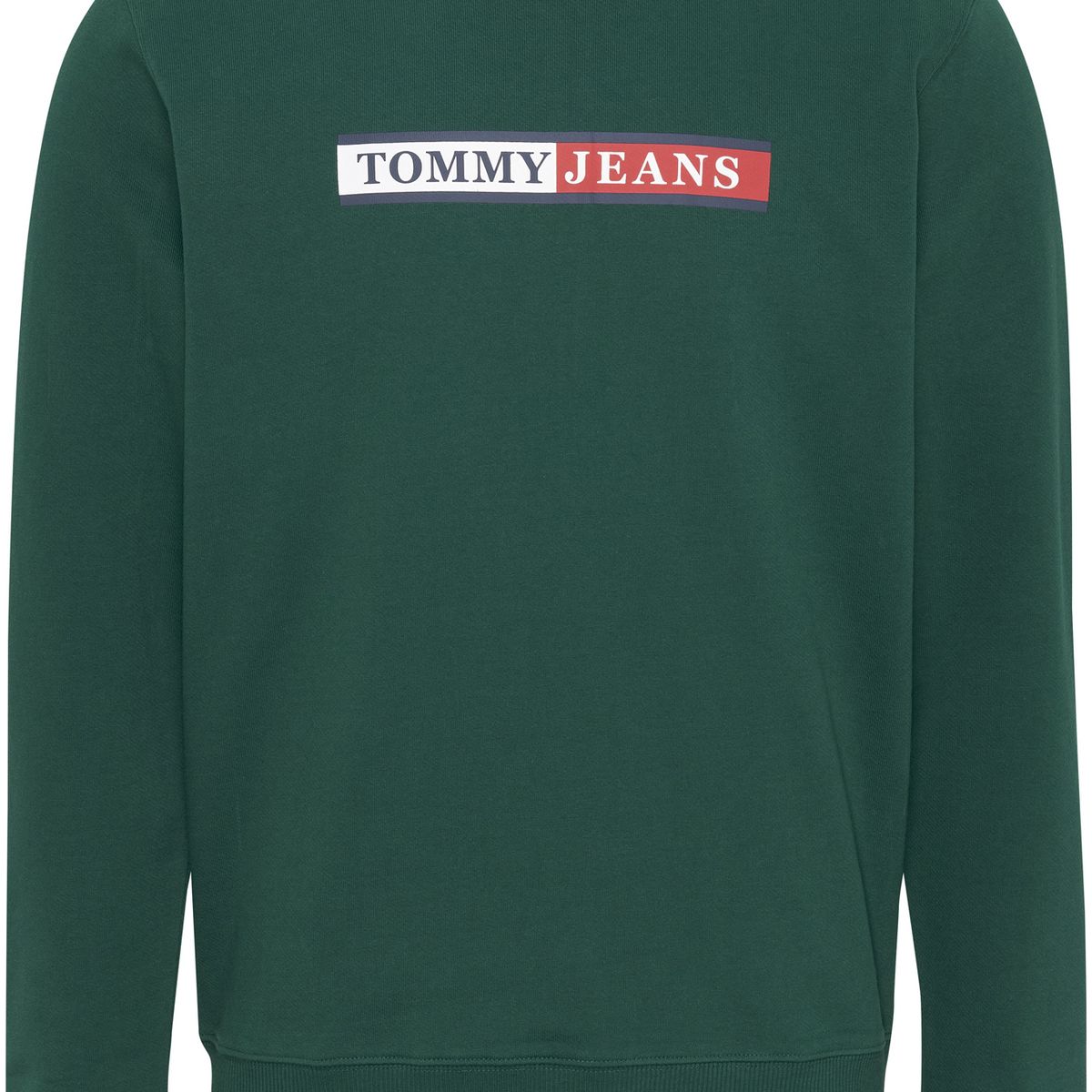 TOMMY HILFIGER - Polerón Essential Graphic Verde Tommy Jeans