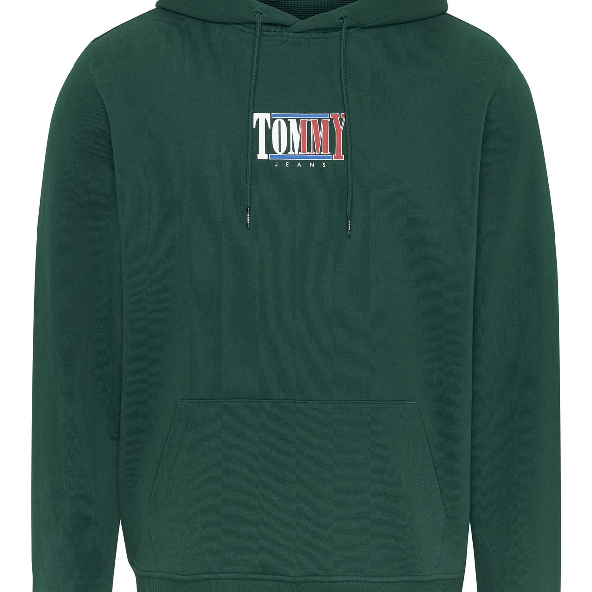 TOMMY HILFIGER - Polerón Hoodie Essential Graphic Verde Tommy Jeans