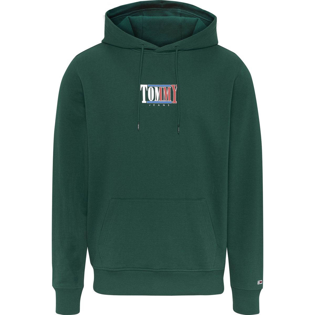 TOMMY HILFIGER - Polerón Hoodie Essential Graphic Verde Tommy Jeans