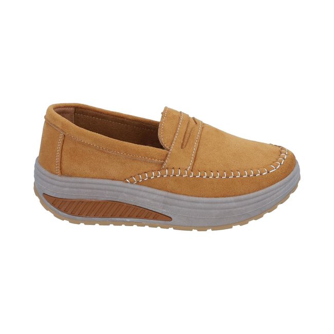 POLICE - Mocasín Mujer Camel Sole Police