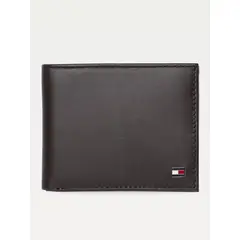 TOMMY HILFIGER - Billetera Eton De Cuero Café