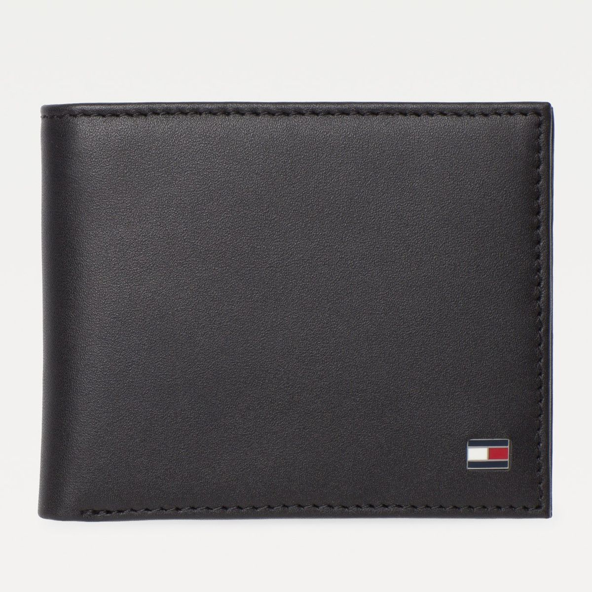 TOMMY HILFIGER - Billetera Eton De Cuero Negro Tommy Hilfiger