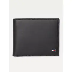 TOMMY HILFIGER - Billetera Eton De Cuero Negro
