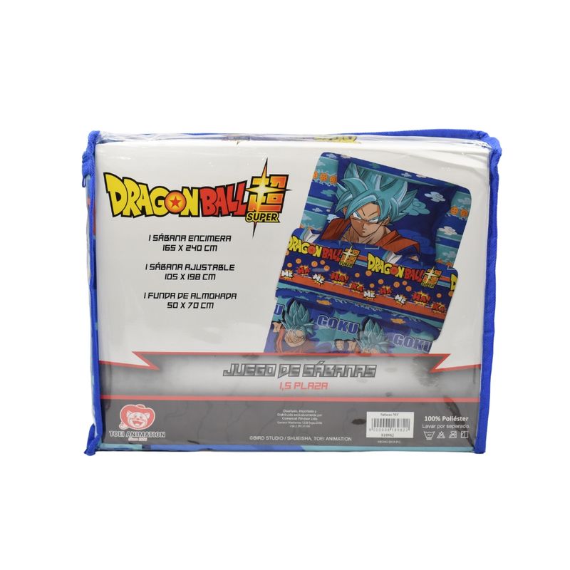 TOEI ANIMATION - Sábana Infantil 1.5 Plazas Dragon Ball Original Vegeta Goku
