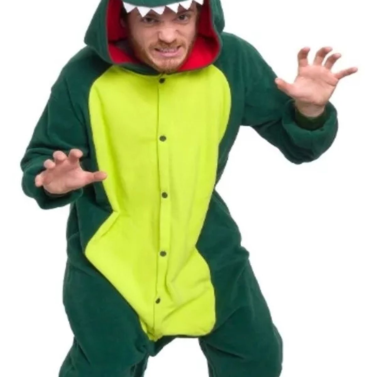 LIKE SHOP - Pijamas Animales Enterito Kigurumi Dinosaurio Verde