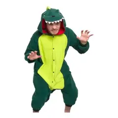 LIKE SHOP - Pijamas Animales Enterito Kigurumi Dinosaurio Verde