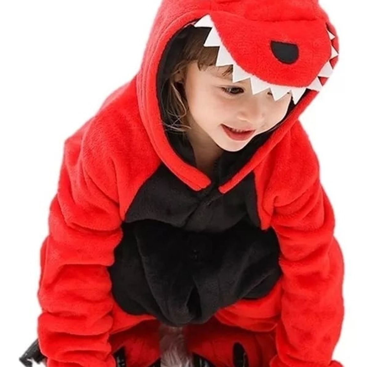LOOK SHOP - Pijamas Animales Enterito Kigurumi Dragon rojo Niño y Adulto
