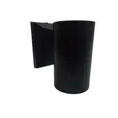 HB LEDS - Apliqué Simple Porta GU-10 Cilindro Kapelle Negro