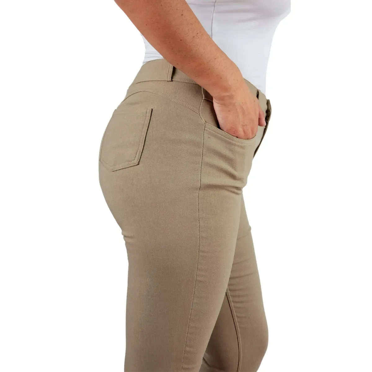 LOOK SHOP - Leggins Tela Jeans Pantalon Elasticado Calza Lindo Calce. 48