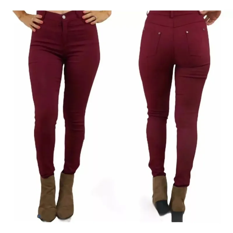 MPROPIA - Leggins Tela Jeans Pantalon Elasticado Calza Lindo Calce. 48