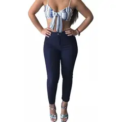 LOOK SHOP - Leggins Tela Jeans Pantalon Elasticado Calza Lindo Calce. 48
