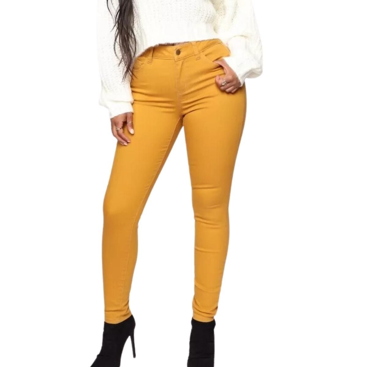 LOOK SHOP - Leggins Tela Jeans Pantalon Elasticado Calza Lindo Calce. 48