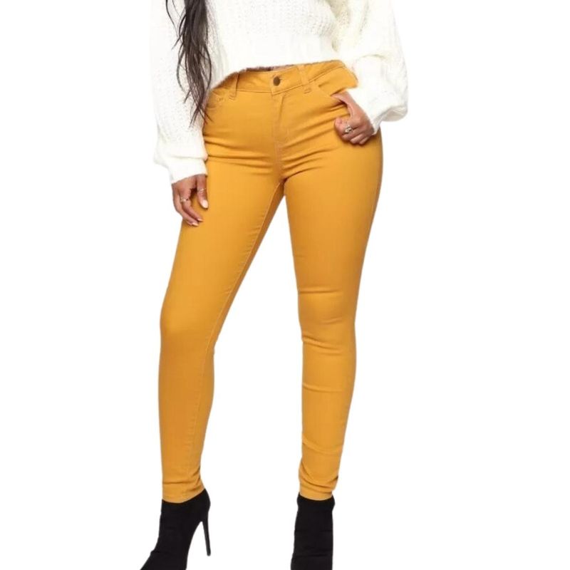 MPROPIA - Leggins Tela Jeans Pantalon Elasticado Calza Lindo Calce. 48