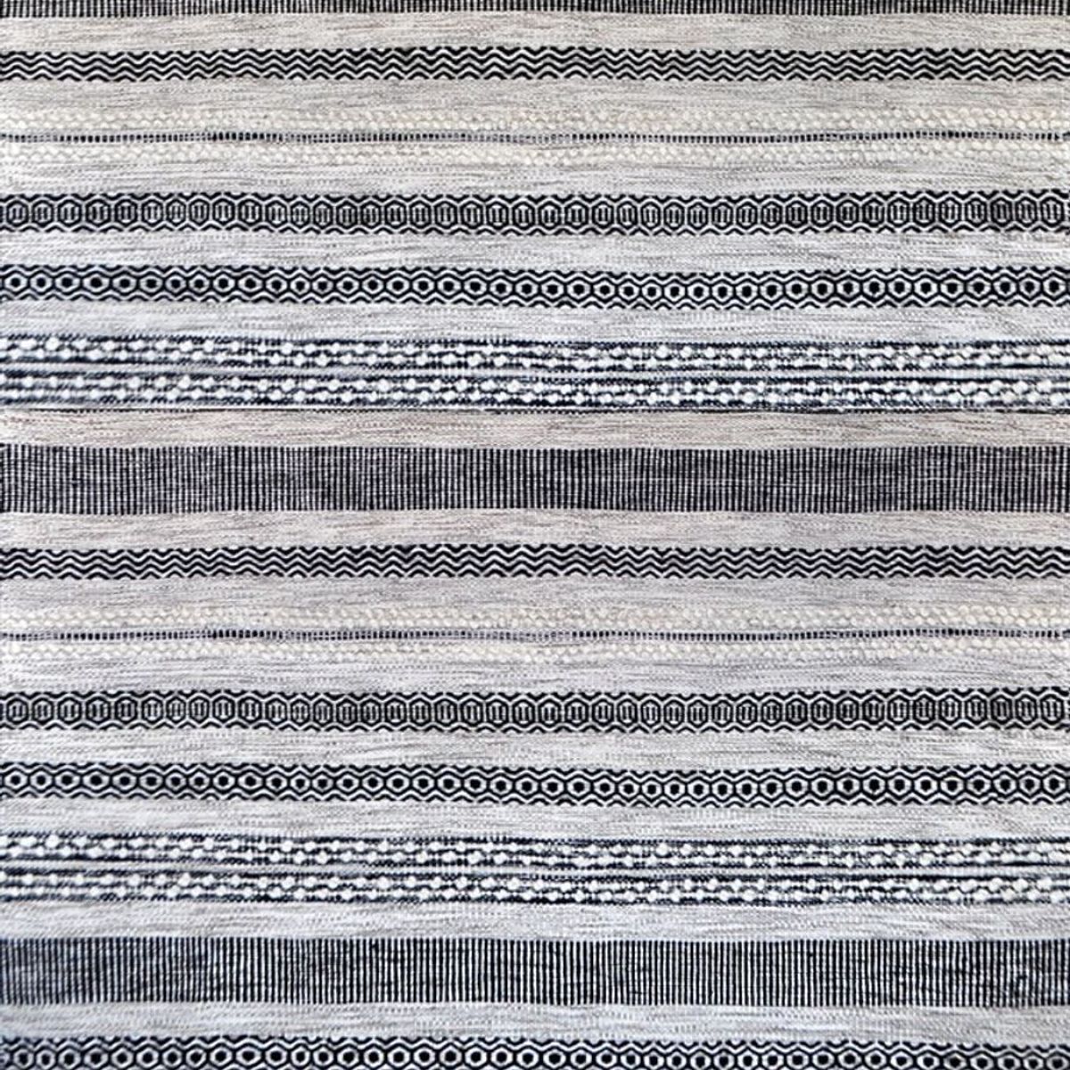 BAZHARS - Alfombra 230X330 cm Am Bol 101 Grey Black Bazhars