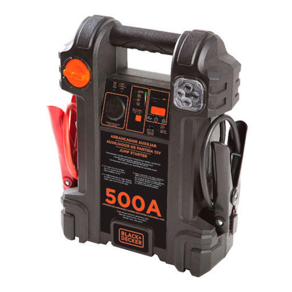 BLACK+DECKER - Partidor Auxiliar Para Autos 500A BLACK+DECKER JS500S-B2C