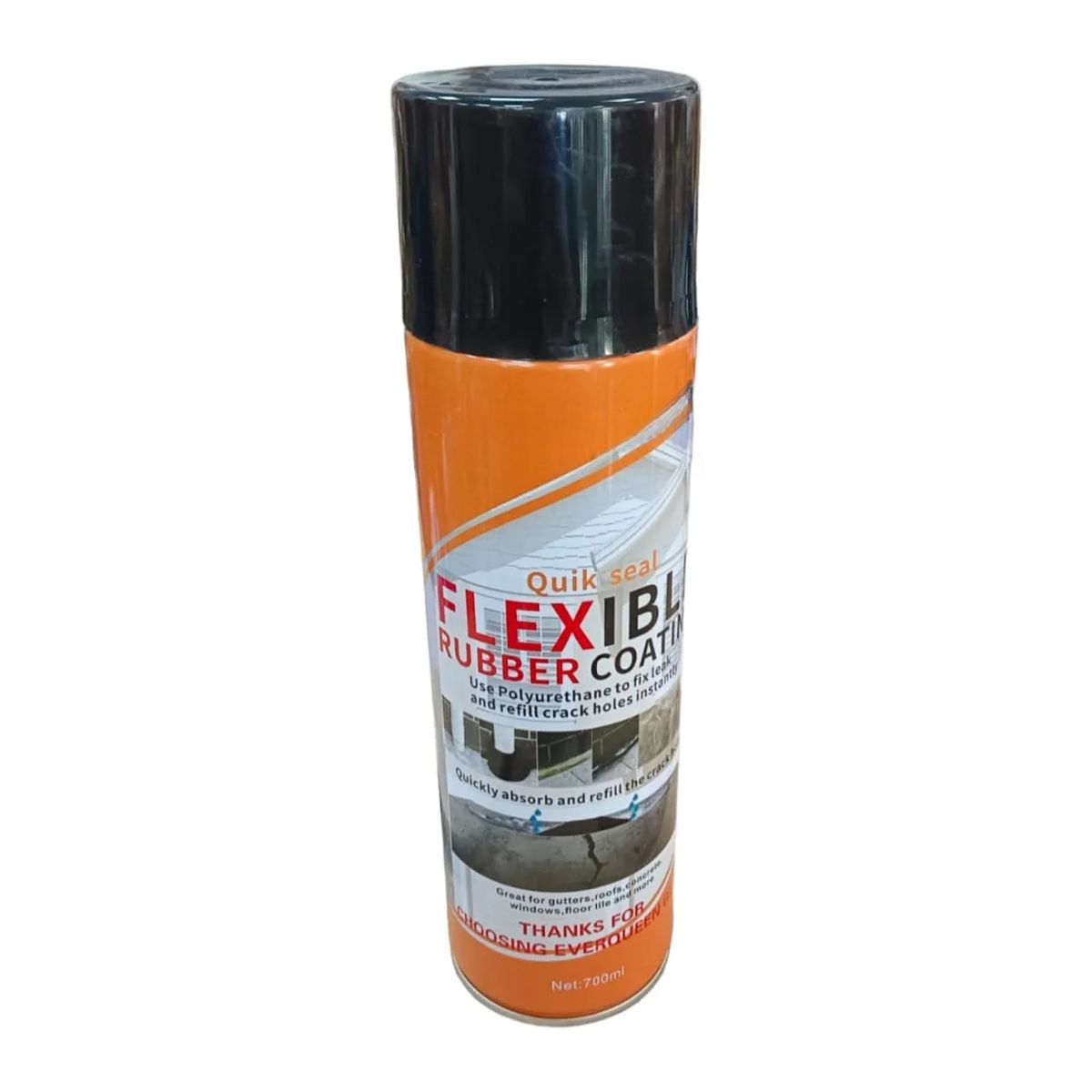 IMPORTCLICK - Sellador Instantáneo Fuga Agua Techo Tubería Aerosol 400 ML Negro