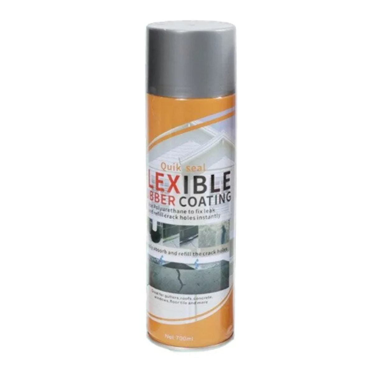 IMPORTCLICK - Sellador Instantáneo Fuga Agua Techo Tubería Aerosol 700 ML Gris - Gris