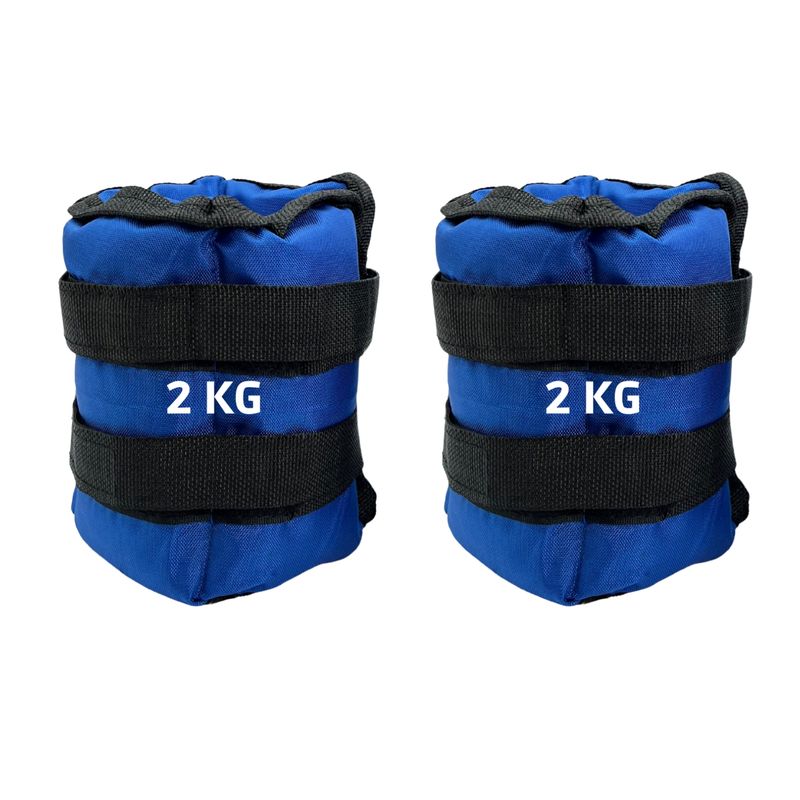 SANTU HOME & DECO - Pesas Tobilleras 4 kg Total 2 kg Cada Uno