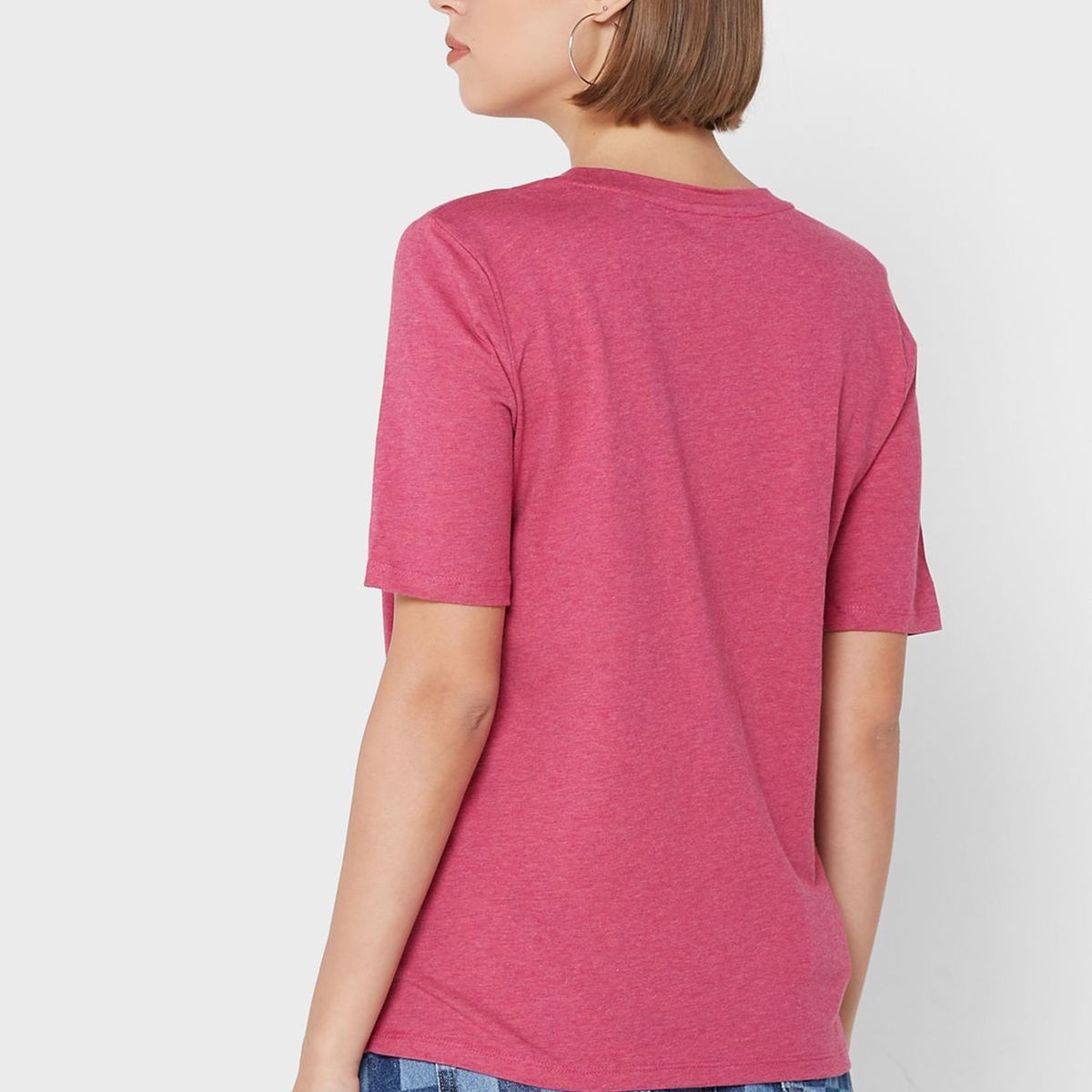 TOMMY HILFIGER - Polera State Of Mind Logo Fucsia Tommy Hilfiger