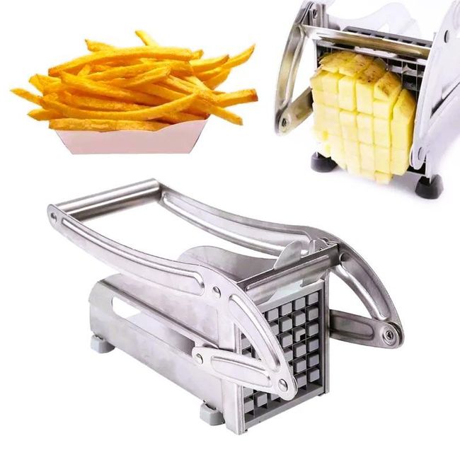GENERICO - Cortador Picador De Papas Fritas Acero Inoxidable
