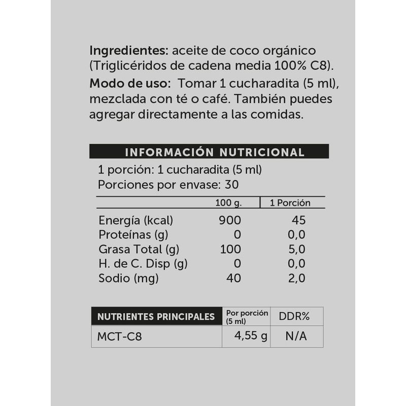 WELLPLUS - MCT C8 150 ml