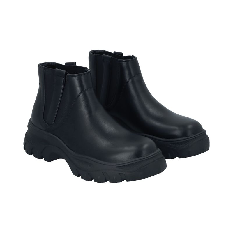 POLICE - Botin Mujer Negro Cota Police