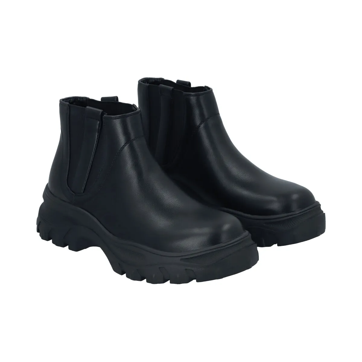 POLICE - Botin Mujer Negro Plataforma Cota Police