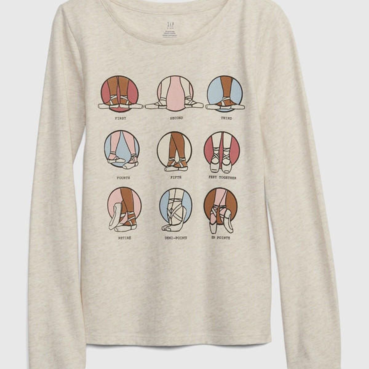 GAP - Polera Niña Gap Manga Larga 1 Algodón Orgánico Beige