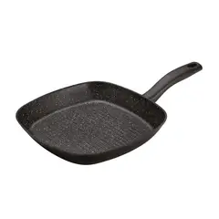 GHIDINI - Sarten Parrilla Cuadrado 20cm Negro Antiahederente Daily