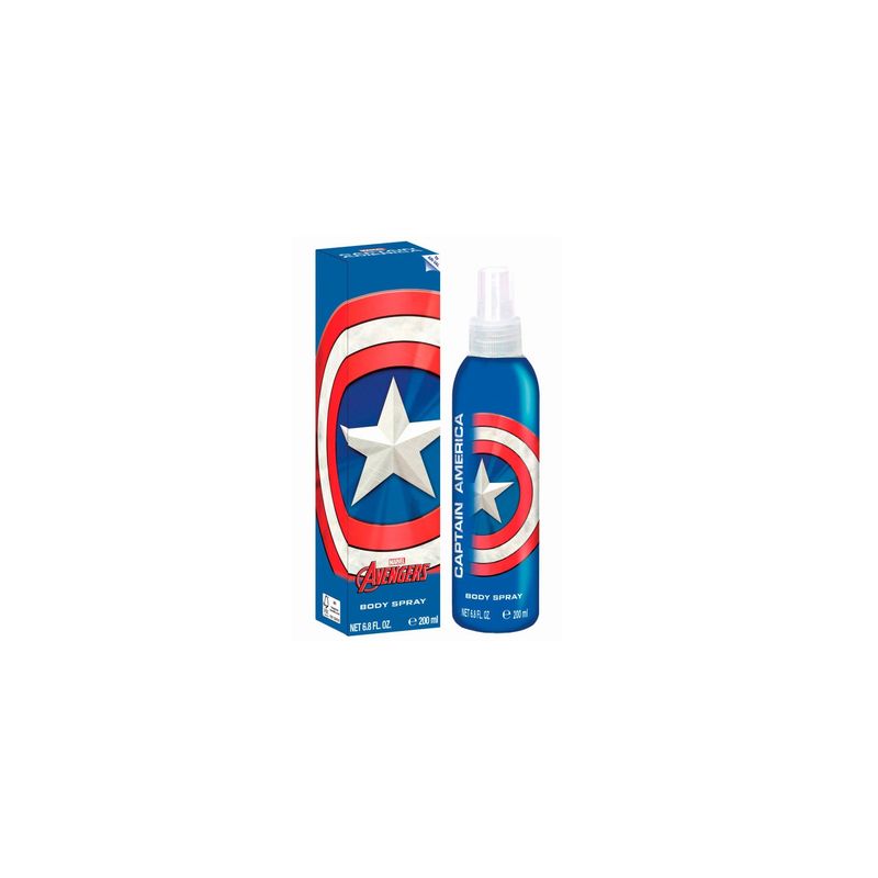 AIR VAL - Colonia Capitan America Body Spray 200Ml Marvel Niños