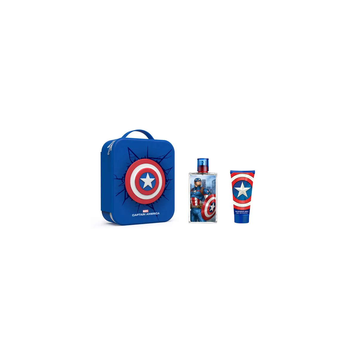 AIR VAL - Capitan America Neceser 3D Edt 100ml + SG 75ml Marvel