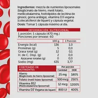 Iron Plus Liposomal 60 cápsulas