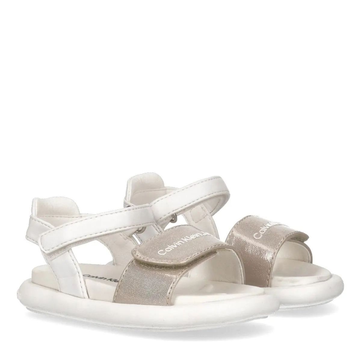 CALVIN KLEIN - Sandalia Niñas Velcro Beige Calvin Klein