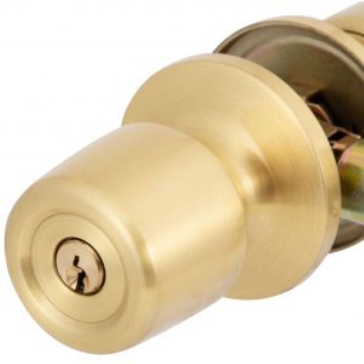 POLI - Cerradura Tubular 8000 Bronce Poli Oficina/Dormitorio