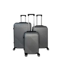 Set 3 Maletas Rigidas Ruedas 360- Gris L