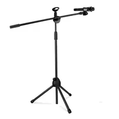 ESHOPANGIE - Soporte Con Brazo Para Microfono Atril De Microfono 2en1
