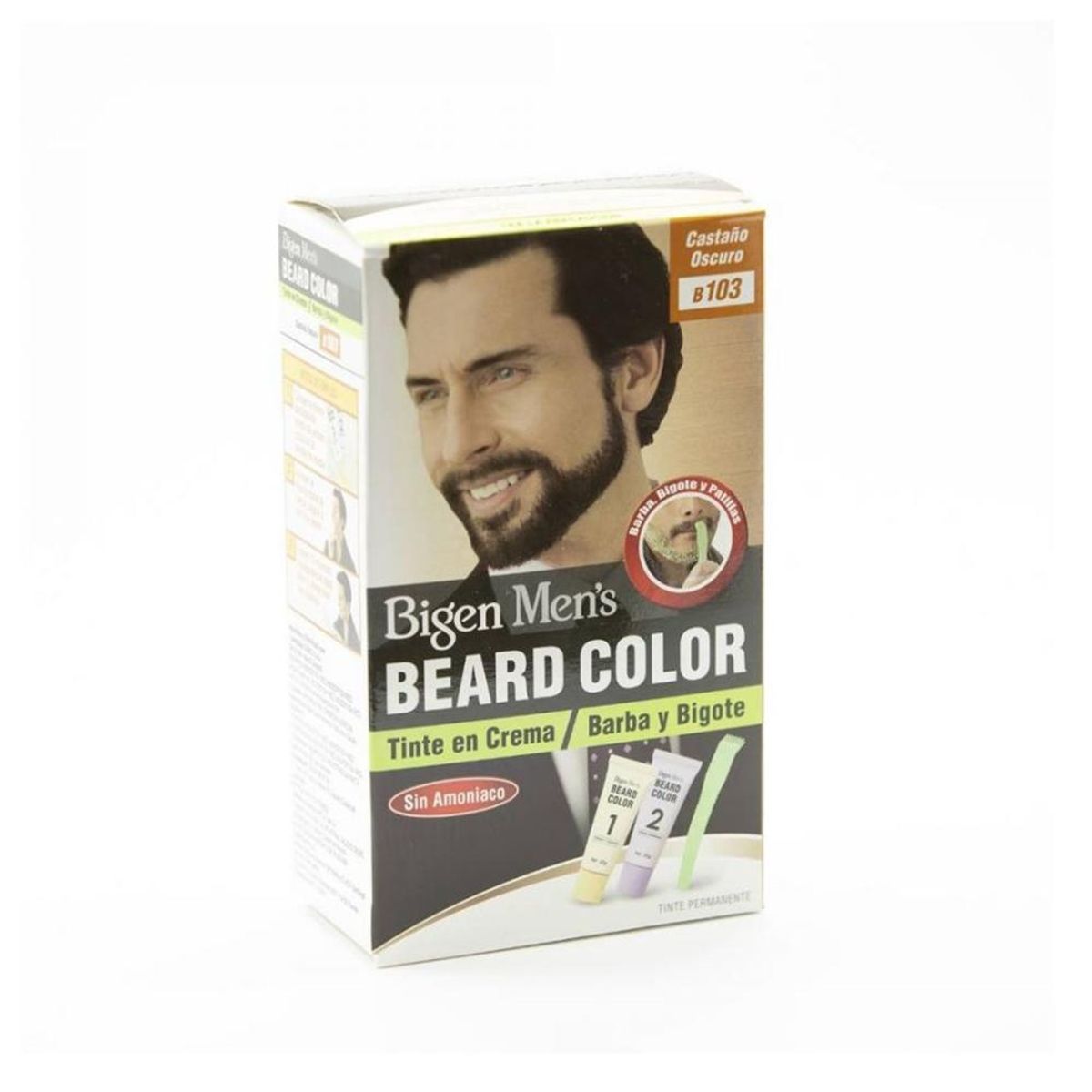 BIGEN - Tinte Para Barba Beard Color B103 Castaño Oscuro