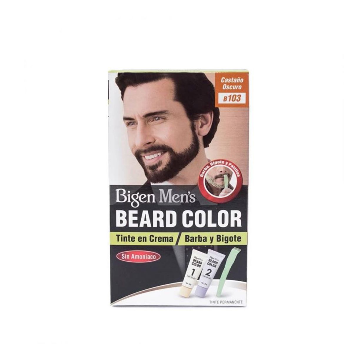 BIGEN - Tinte Para Barba Beard Color B103 Castaño Oscuro