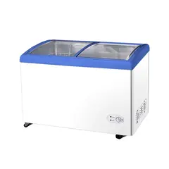 BOZZO - Congelador SCD-350 litros 4 canastos Vidrio Curvo.